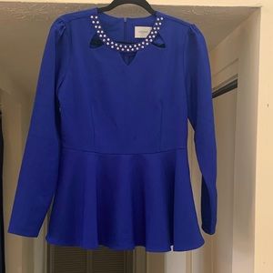 Blue dress top